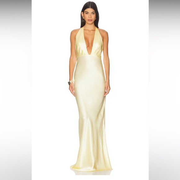 Natalie Rolt | Angelica Gown in Lemon Size 1 Small NEW - Picture 2 of 7